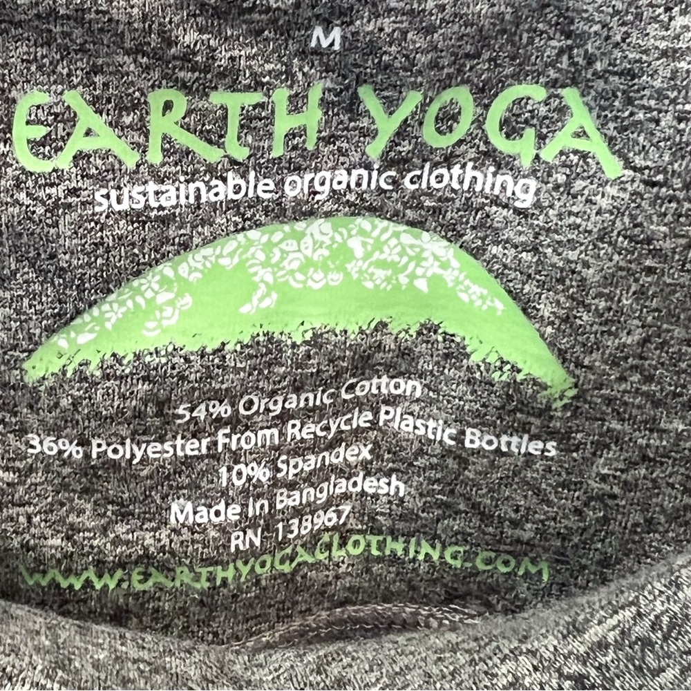 EARTH YOGA Grey Heathered Studio Utility Capri - Picture 4 of 6